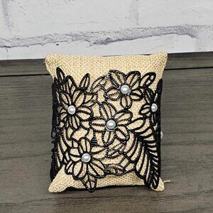 Lacey Cuff Bracelet in Black